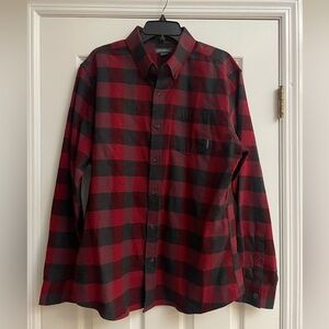 Eddie Bauer Classic Buffalo Plaid Flannel Long Sleeve Button Shirt Mens Large